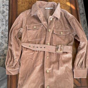 Steve Madden BB Dakota Belted Corduroy Jacket